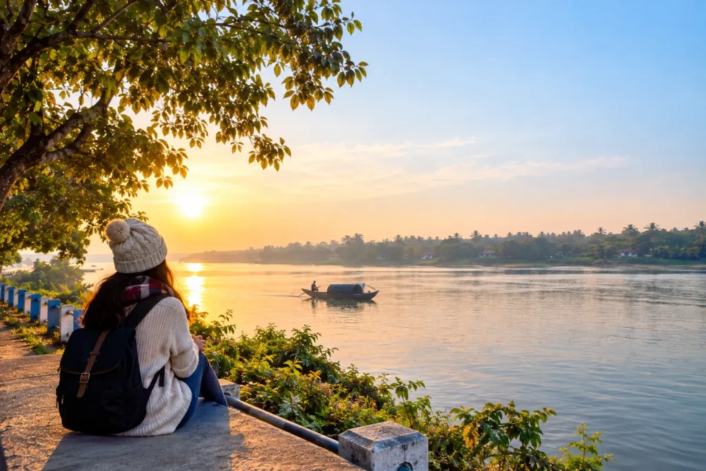 Winter sightseeing in Taki beside the peaceful Ichamati River